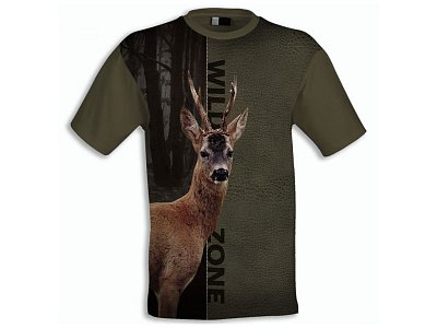 Triko WILD ZONE motiv srnec vel. XL
