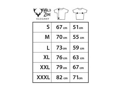 Triko WILD ZONE motiv srnec vel. XL