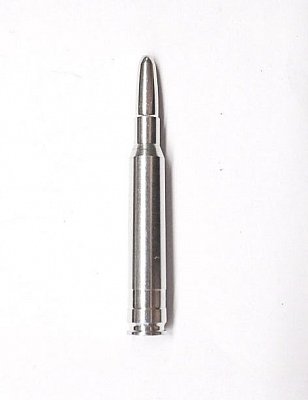 Cvičný náboj r. 7x64 kovový