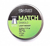 Diabolo JSB Match Light Weight 4,5mm 0,500g 500 ks