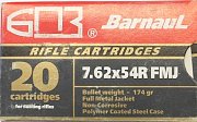 Náboj Barnaul 7,62x54R 11,3g FMJ 20 ks