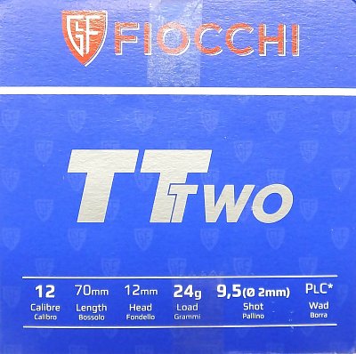Náboj FIOCCHI 12x70 TT Two Skeet 24g 2mm 25ks