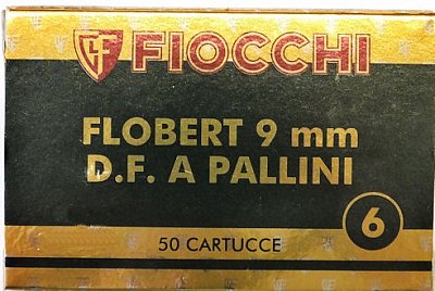 Náboj FIOCCHI 9mm FLOBERT brokový 2,7mm 50ks
