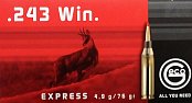 Náboj GECO 243 Win. Express 4,9g 20ks
