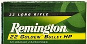 Náboj Remington .22 LR Golden Bullet HP 50 ks