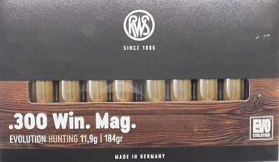 Náboj RWS .300 Win. Mag EVO 11,9g 20 ks