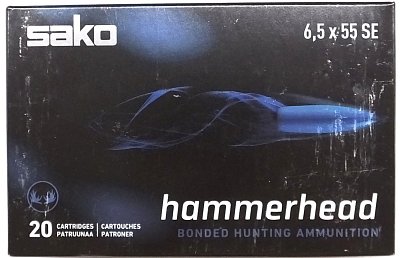 Náboj SAKO 6,5x55 SE Hammerhead 10,1g 20 ks