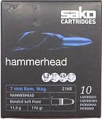 Náboj SAKO 7mm Rem. Mag. SP Hammerhead 11g 10 ks