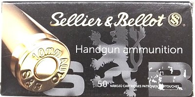 Náboj S&B 10 mm AUTO JHP 11.7g 50 ks