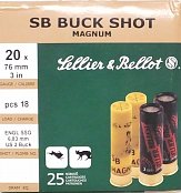 Náboj S&B 20x76 Buck Shot Mag. 6,83mm 25ks