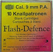 Náboj Wadie 9mm P.A.Flash Defence 10ks