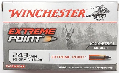 Náboj WINCHESTER .243 Win. Extreme Point 95 gr. 20 ks