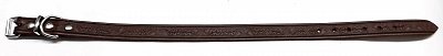 Obojek B&F GRAZL vzor žalud 14105V hnědý 55cm