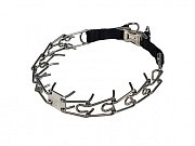 Obojek B&F ostnáč s kovovou přezkou protihrot 3,2mm x 60 cm stříbrný