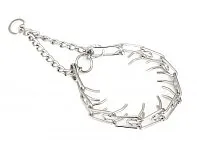 Obojek B&F polostahovací ostnáč 3,8mm x 65 cm stříbrný