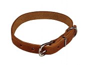 Obojek B&F ZUBR mastná kůže 16x40 14102Z koňak