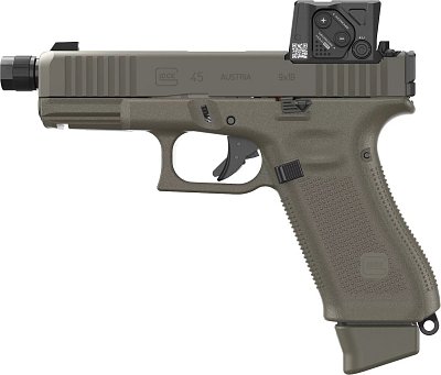 Pistole GLOCK 45 A-Cut Hunter Edition s Aimpoint COA (3,5MOA) závit M13,5 LH r. 9mm Luger