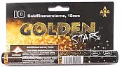 Světelná pyrotechnika - Goldflimmersterne GOLDEN STARS 15mm 10 ks