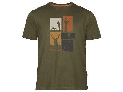Triko PINEWOOD Hunting 5476-148 Olive Mel vel. 3XL