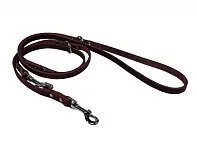 Vodítko B&F přepínací z maštěné kůže ZUBR 14mm x 240 cm hnědé